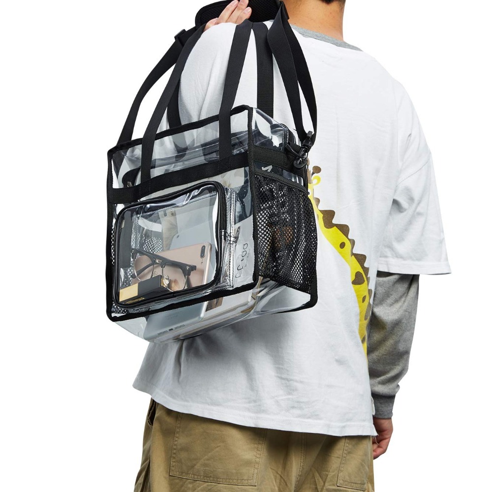 Heavy Equipment Bucket - Sac fourre-tout transparent en plastique robuste,
