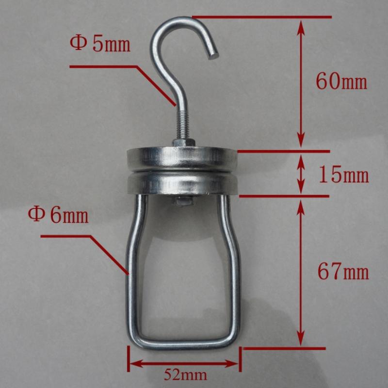 Heavy Equipment Grinder - Crochet pivotant rotatif en acier robuste